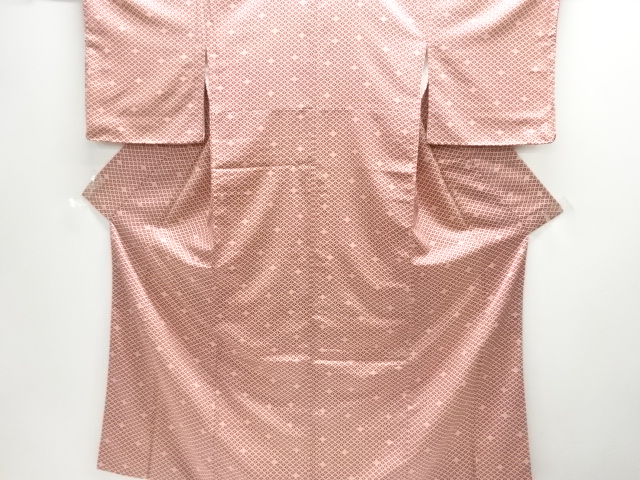 未使用品　花菱模様小紋着物